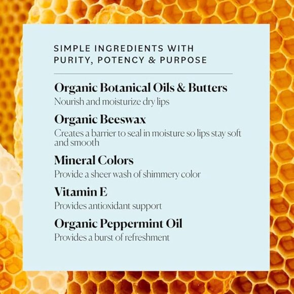 LP NWT Bundle 3 Sky Organics Tinted Lip Balms Beeswax Peppermint Oil - Picture 4 of 4